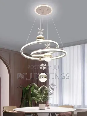 Chandelier Dining Table Dining Room Bar Lamp Circular Art Creative