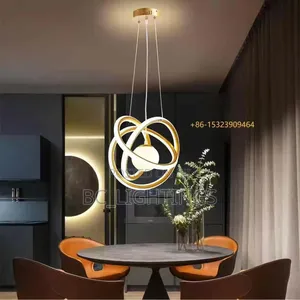 Chandelier Dining Table Dining Room Bar Lamp Circular Art Creative