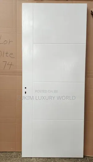White Wooden House Door