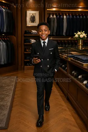 Premium Luxury Children Double Breasted Suit