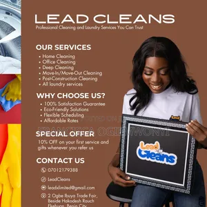 Professional Cleaning Services for Homes, Offices Apartments