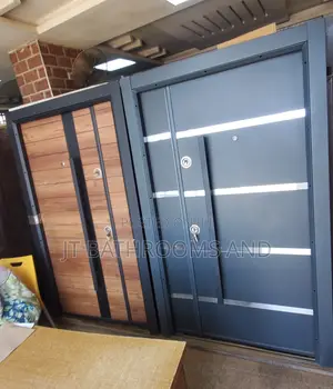 Luxury Turkish Solid Steel Security Door- Brown 7ft