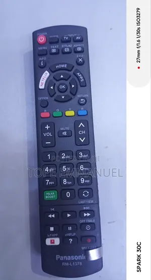 Panasonic Smart Tv Remote Control