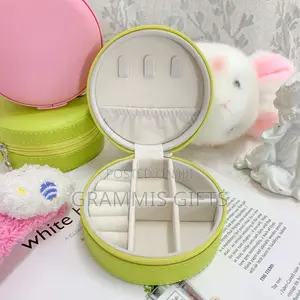 Small Leather Travel Jewelry Box