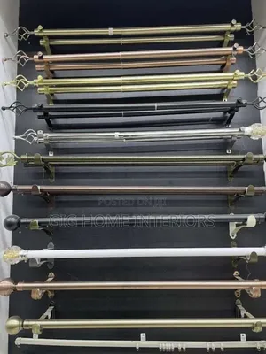 Braze Crome Silver Poles Accessories
