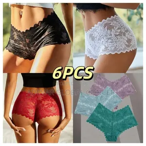 Women's Breathable Underwear Soft Thong Panties 6 in 1 Multiple Colors