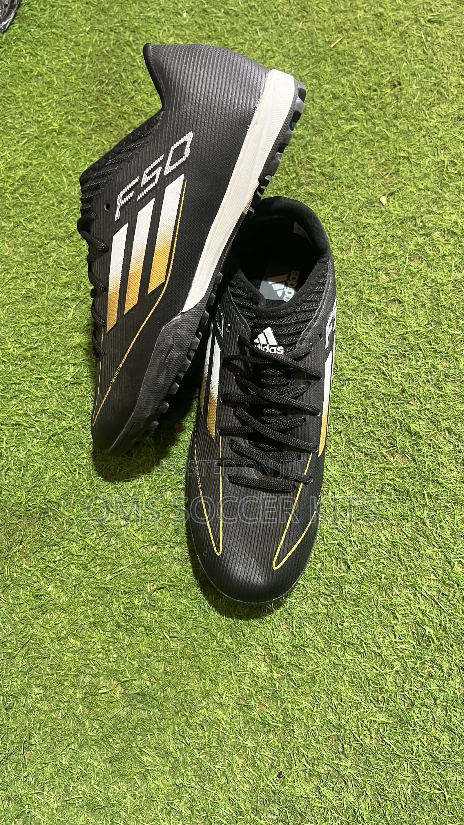 Adidas F50 Black Canvas Boot(40)