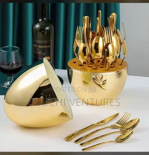 24 PCS Egg Shaped Cutlery Set Available and Affordable for Your Home