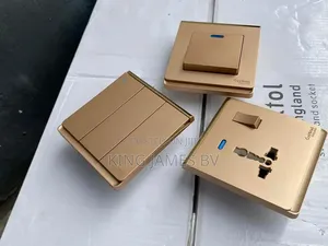 Luxury Golden Switches Sockets – Modern Home Upgrade