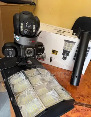 V380 Pro Solar Street Light With CCTV Camera - 450w