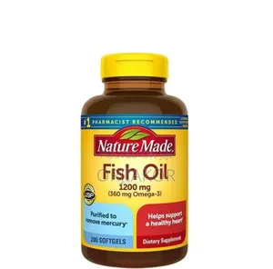 Nature Made Fish Oil 1200mg (360mg Omega-3) – 200 Softgels