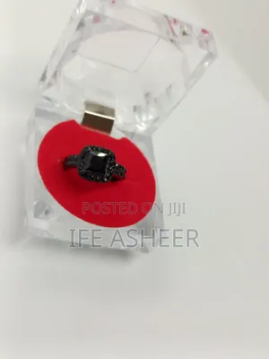 Ladies Black Proposal Ring 003