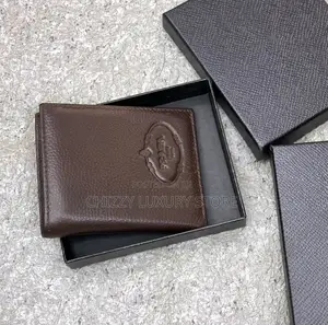 Prada Quality Luxury Men Genuine Leather Wallet