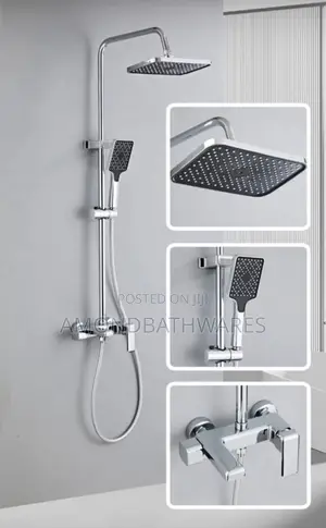 Chrome Surface Shower Amond 004