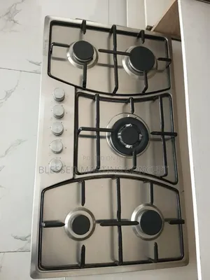 90cm Hotpoint Stainless 5-Ways Gas Burner