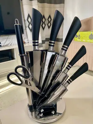 High Quality Knife Set With Retractable Stand