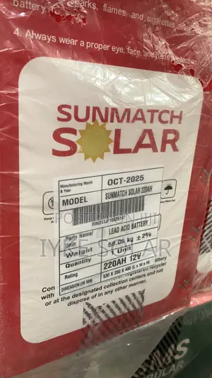 Sunmatch Tubular Battery