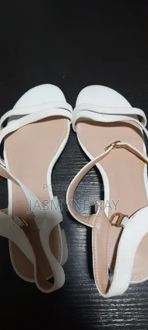 Classy White Heels Size 42