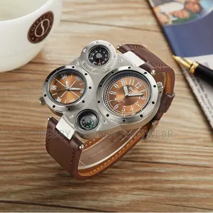 Oulm New Multi-Time Zone Large Dial