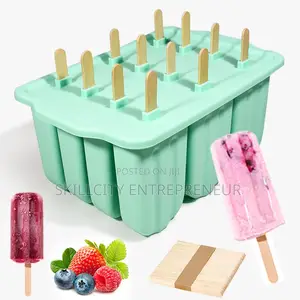 12-Piece Silicone Popsicle Maker Kit