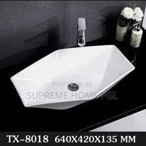 High Quality Hexagonal Countertop Wash Hand Basin