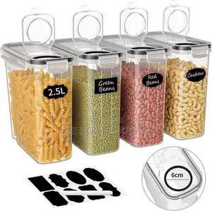 2.5 4pcs Airtight Cereal Food Storage Container