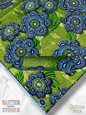 Original Luxury Embellished Stone Ankara for Bridal Box, Gifts