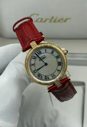 Cartier Quality Luxury Female Genuine Leather Wristwatch