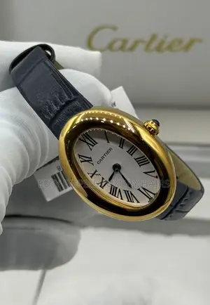 Cartier Quality Luxury Female Genuine Leather Wristwatch