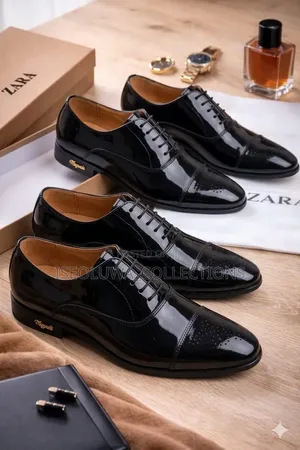 Luxury Classic Leather Oxford Dress Shoes for Men