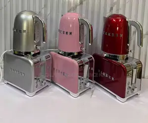 Uakeen 2 Slice Pop Up Toaster and 2l Electric Kettle Combo Set