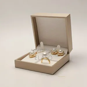 High-End Brushed Faux Leather Jewelry Box
