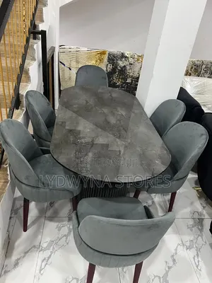 Stunning Quality Goodlooking Standard Marble 6 Seaters Dining Sets