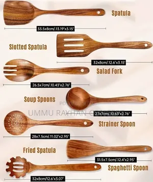 7pcs Quality Wooden Spoon