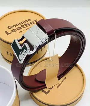 Lacoste Pure Quality Leather Unisex Waist Belt