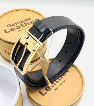 Mont Blanc Pure Quality Leather Unisex Waist Belt