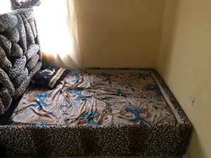 Neatly Used Double Bed Frame – Strong Upholstered Design