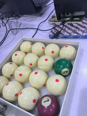 Green and White Dotted Balls