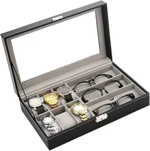 Luxury Leather Watch Sunglasses Organizer Box – Jewelry Box
