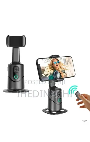 360° Ai Smart Shooting Gimbal With Cooling Fan Auto Face Tracking