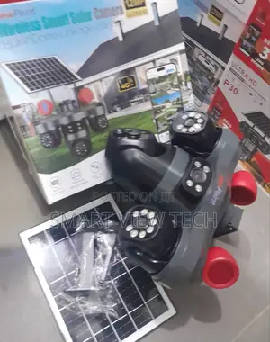 3-Lens Rotating 360 4g Solar Powered Outdoor Security CCTV Cameramotio