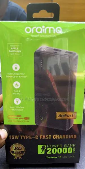 20000mah Oraimo Powerbank