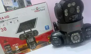 3 Lens Solar Powered 360 Degree Rotating Intelligent Alarm
