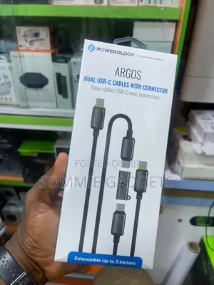 Powerology Argos Dual Usb-C Cables With Connector