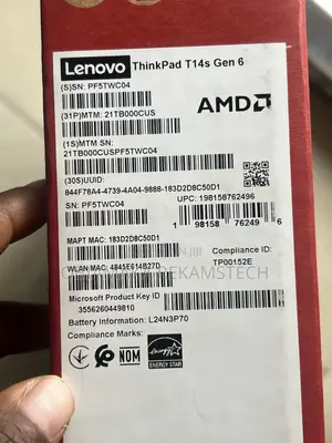 New Laptop Lenovo ThinkPad T14 16GB AMD Ryzen SSD 256GB