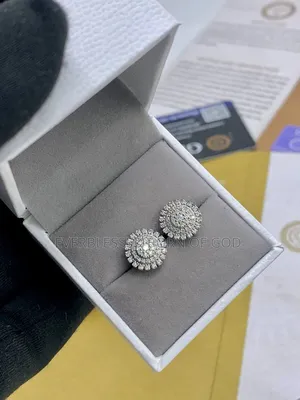 VVS Moissanite Earrings With Diamond Tester in Store