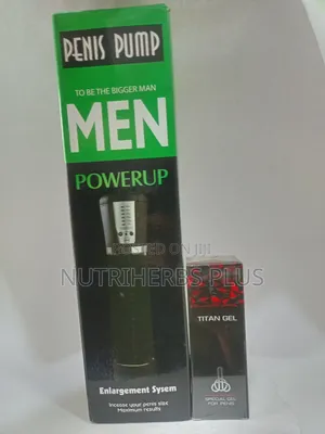 Powerup Pen!S Pump + Titan Gel Red; Firm Erections Bigger Penis Size