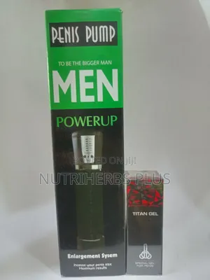 Powerup Pen!S Pump + Titan Gel Red; Firm Erections Bigger Penis Size