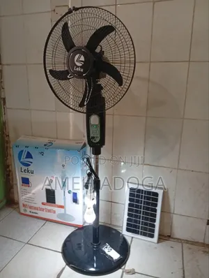 Leku 16 Inches Solar Fan With Bluetooth Music Player and Radio