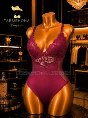Sheer Side Wine Bodysuit